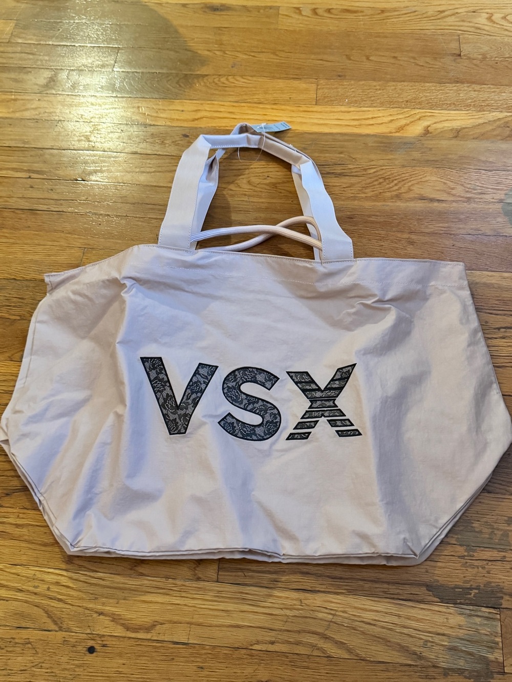 VSX Light Pink Tote with Black Logo